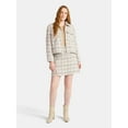 thumbnail image 2 of Time and Tru Women's Tweed Mini Skirt, Sizes XS-XXXL, 2 of 4