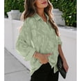 thumbnail image 3 of Tops casuales para mujer camisa de manga larga con solapa elegante y cómoda con botones encantadora para mujer para vacaciones para citas ANGGREK Otros, 3 of 6