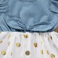 thumbnail image 5 of Denim Tulle Dress with Bow, 5 of 6