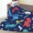 thumbnail image 6 of Vsdgher Colorful Excavator Ultra-Soft Micro flannel Blanket Throw Blankets for Couch Sofa, Bed (4 sizes)-60"x50", 6 of 7