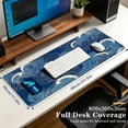 thumbnail image 3 of Brecoy Ukiyo-e Extended Large Gaming Mouse Pad, 31.5" x 11.8" Desk Mat with Stitched Edges, Waterproof Non-Slip Rubber Base, Desk Protection for Home Office & Gaming, 3 of 7