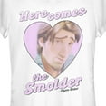 thumbnail image 2 of Junior's Tangled Flynn Rider Here Comes the Smolder Graphic Tee White X Large, 2 of 3