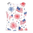 thumbnail image 4 of YDFCWXW Girls 4th of July Red White Blue Fourth of July Patriotic Tank Top July 4th Independence Day Clothes (Dark Blue, L), 4 of 6