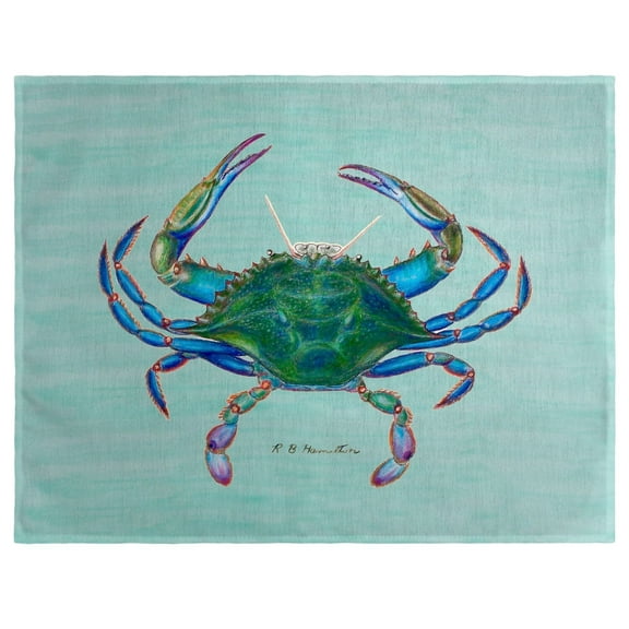 Betsy Drake Interiors Female Blue Crab Place Mat Set of 4