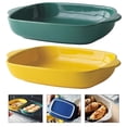 thumbnail image 4 of Ceramic Casserole & Lasagna Pan, Rectangular Oven Safe Dish with Handles for Baking, Roasting, Serving, 4 of 8