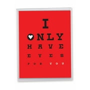 1 Big Funny Valentine's Day Card (8.5 x 11 Inch) - Eyes For You Valentines Day J6769VDG