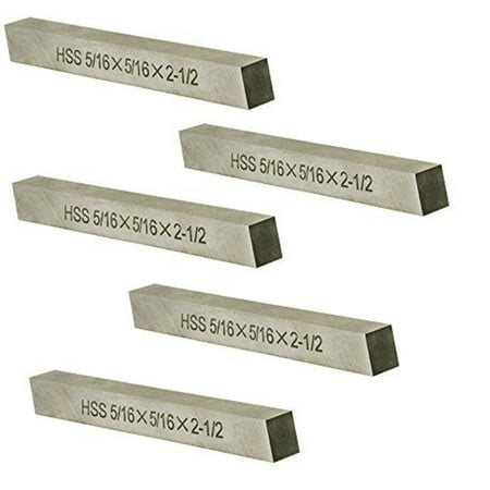 

5PC-5/16 X 5/16 X 2-1/2 HSS Tool Bit Rectangular Lathe Fly Cutter Mill Blank