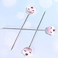 thumbnail image 4 of Decked Accessories 3pcs Cake Tester Probe Reusable Stainless Steel Cake Skewer DIY Biscuits Muffin Bread Cartoon Testing Needles Kitchen Gadget for Home Shop Style 2 Decorating Tools, 4 of 5