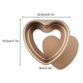thumbnail image 3 of Advancent Molde de aluminio para pasteles de 6/8 pulgadas, molde en forma de corazón profundo con moldes inferiores extraíbles, herramientas, Herramientas y accesorios para hornear 8 pulgadas, 3 of 6
