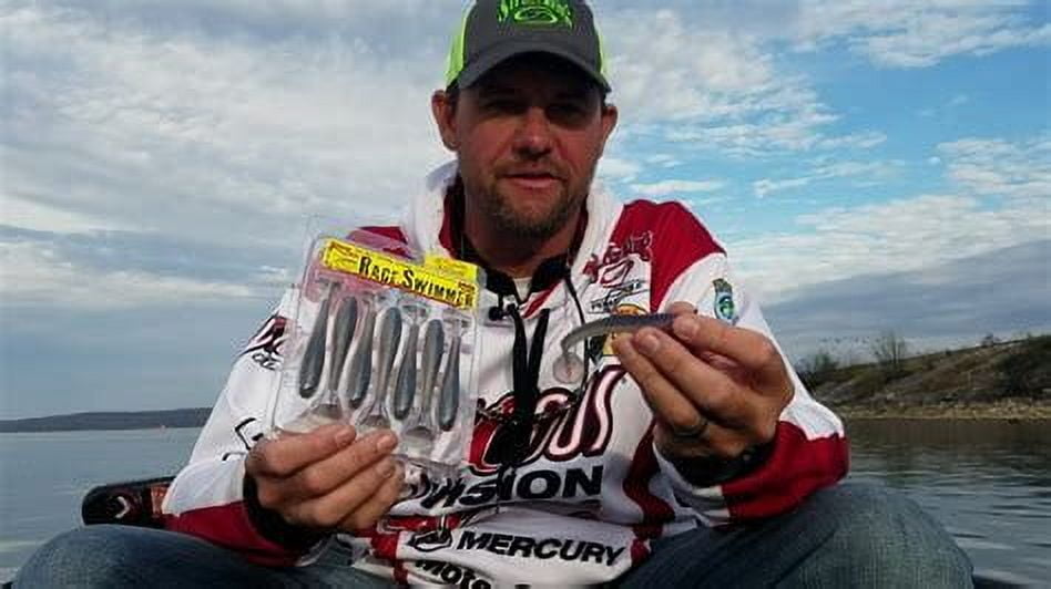 Strike King Rage Swimmer Kit 3 3/4" Chartreuse Silver Flake Soft Bait Lure