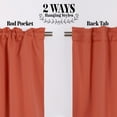 thumbnail image 2 of Best Home Fashion Premium Blackout Curtain Panels - Solid Thermal Insulated Window Treatment Blackout Drapes for Bedroom - Back Tab & Rod Pocket (Copper, 52" W x 96" L), 2 of 4