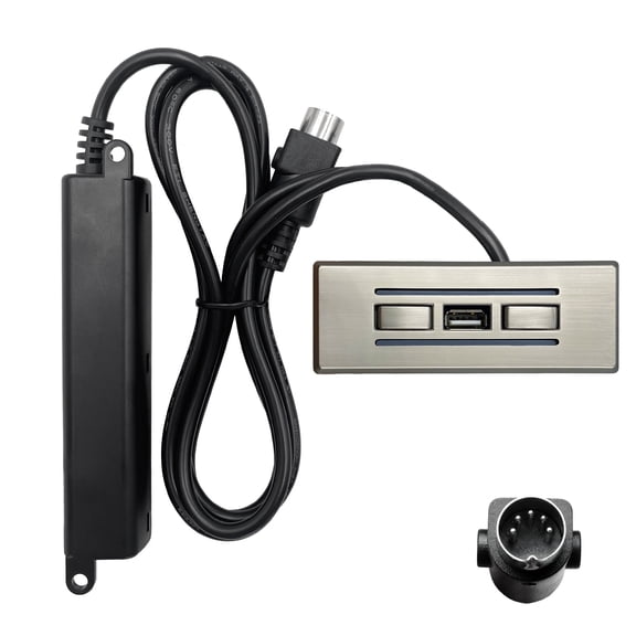 Power Recliner Kaidi 4 Button 5 Pin Switch Hand Control Controller Model KDH134D-008 Replacement with USB and Backlight