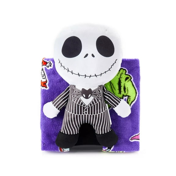 Nightmare Before Christmas Plush Jack Character and Blanket Throw Set