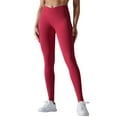 thumbnail image 3 of Sngxgn Lined Leggings Women Thermal Warm Pants High Waisted Winter Thick Yoga Tights(Red,L), 3 of 8