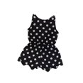 thumbnail image 4 of Kmbangi Girls Overalls Printed Pattern Round Collar Sleeveless One-piece, 4 of 9