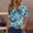 Blue#2, variant on Womens Tops Short Sleeve Blouse,Summer for Women Vacation Trendy V Neck Short Sleeve Shirts Casual Loose Spring Vintage Floral Print Comfy Tunic Clothes Red XXXL