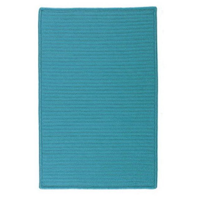 Colonial Mills Tapis H049R048X072S Simply Home Uni - Turquoise 4 Pi. x 6 Pi. Tapis Tressé