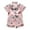 Pink, variant on Otqutp Toddler Kids Baby Boys Girls Satin Cartoon Button Down Short Sleeve Button-Up Sleep Shirt Shorts Silk Pajamas Sleepwear Outfits Loungewear Set