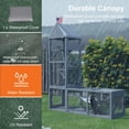 thumbnail image 5 of Catio Outdoor Cat Enclosure with Tunnel, 2 in 1 Outside Pet Playground Include 1 Catio and 1 Tunnel, Cat Enclosure with Cats Hammock and Waterproof Cover, Indoor Outdoot Cats Cage with 2 Door, 5 of 7