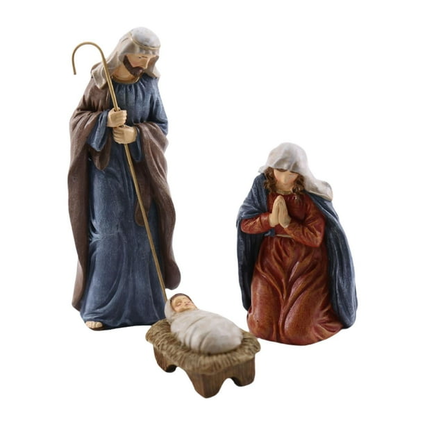 Figuras de ,Figuras de de Navidad Armario Chimenea,Figuras coleccionables Decoración de mesa Adorno,Esculturas de resina manualidades decoracion cristiana,Estatuas del