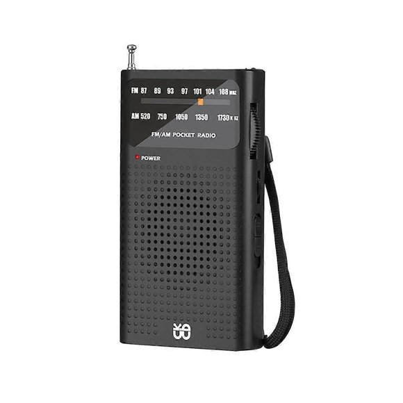 Mini Radio Portable AM/FM All Band Stereo Weather Pocket Radio Receiver for Old Man Walking Hiking