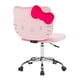 thumbnail image 3 of Silla de tocador IMPRESSIONS VANITY Hello Kitty giratoria rosa, 3 of 5