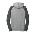 thumbnail image 6 of District Young Mens Lightweight Fleece Raglan Hoodie-2XL (Heathered Grey/ Heathered Charcoal), 6 of 6