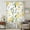 Yellow, variant on Summer Lemon Sheer Curtains 54 Inches Long, Yellow Botanical Spring Floral Blue Light Filering Curtains, Breathable Simi Curtain Privacy Drapes for Kitchen Bathroom Nursery Small Window Treatment