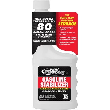 PRO Star Gasoline Stabilizer - Fog & Protect Stored Engines & Entire Fuel System from Corrosion - Keep Gas Fresh for up to 1 Year - EZ Store EZ Start