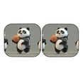 thumbnail image 7 of Haiem Cartoon Pandas Basketball Car Windshield Sun Shade (2 Pieces) Foldable Windshield Sun Shade Car Accessories for Truck SUV Pickup-Large, 7 of 7