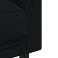 thumbnail image 6 of vidaXL Sofa with Cushions 2-Seater Black Velvet, 6 of 8