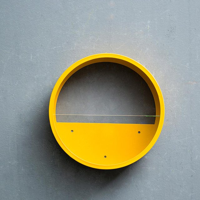 Moderno y creativo soporte para macetas para plantas, maceta forma forma forma para colgar en , maceta , florero para sala de 25cm_Amarillo DYNWAVEMX Jardinera para colgar en la pared