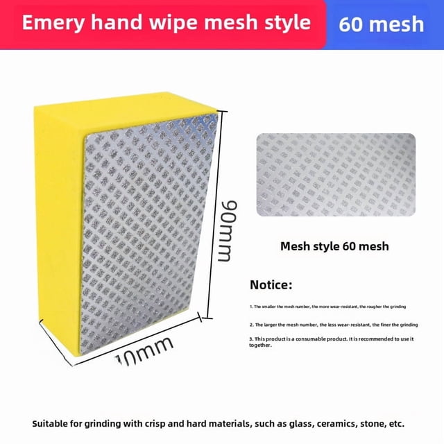 Professional Diamond Grinding Disc for Tile, Glass & Rock Slab Edging – 60# Mesh Sanding Tool with Efficient, Durable Design for Easy, High-Performance Polishing and Hand-Held Operation in Industrial
