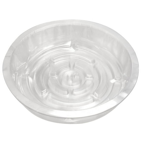æ— 8" Round Clear Plastic Plant Saucers (10 Count