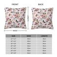 thumbnail image 2 of Pofeuu Rose Flowers Print Double-sided plush pillowcase Square Throw Pillow Covers Pillows Cover for Living Room Bedroom Sofa Couch Cushion Cover（No pillow core）-12"x12", 2 of 7