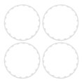 thumbnail image 1 of 4PCS Wheel Rim Protection Ring Scratch Resistant Universal Fit Replacement for Tesla Model 3 2017 to 2023 18in Wheels White, 1 of 9