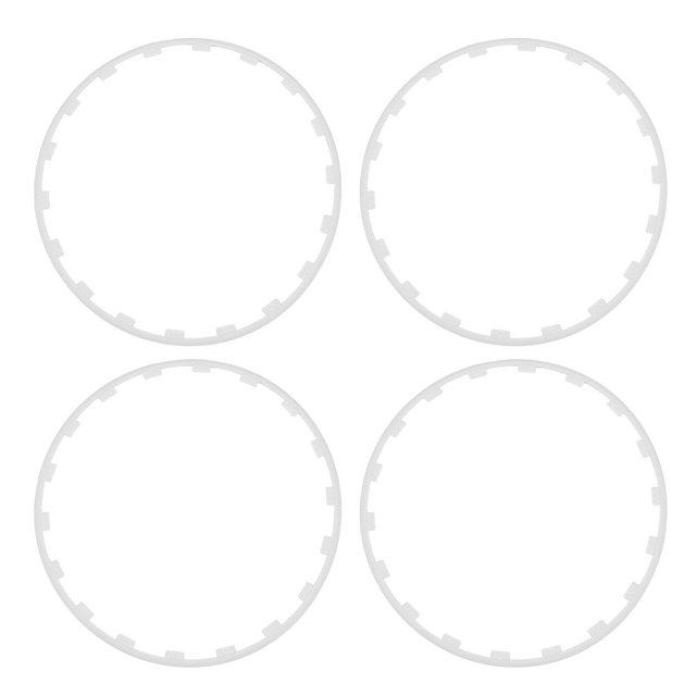 4PCS Wheel Rim Protection Ring Scratch Resistant Universal Fit Replacement for Tesla Model 3 2017 to 2023 18in Wheels White