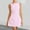 Pink, variant on Women's Off Shoulder Dress, Sleeveless V-Neck Bodycon Mini Dress, Solid Color Double Layer Front, Polyester Casual Party Dress