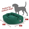 thumbnail image 3 of Majestic Pet Poly/Cotton Bagel Pet Bed for Dogs, Calming Dog Bed Washable, Medium, Green, 3 of 6