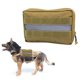 thumbnail image 2 of Bolsa táctica militar para perros, chaleco, arnés, mochila canina de servicio para exteriores color barro, 2 of 9