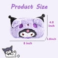 thumbnail image 2 of Lindo estuche de peluche kawaii con cremallera, ideal para artículos de oficina, papelería y como neceser de anime., 2 of 6