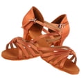 thumbnail image 1 of Zapatos Latinos Suaves Y Cómodos Zapatos De Baile De Moda para Niñas Marrón 35, 1 of 11