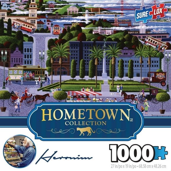 Sure-Lox San Francisco Cable Cars Hometown Puzzles