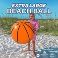thumbnail image 2 of Pelota inflable grande de baloncesto y playa Refresh Sports de 27 pulgadas, 2 of 6