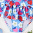 thumbnail image 4 of Cethrio Girls Bikini Swimsuits, Summer Two Piece Swimwear Swimsuit Tops and Swimsuit Bottoms Blue Size 6, 4 of 7