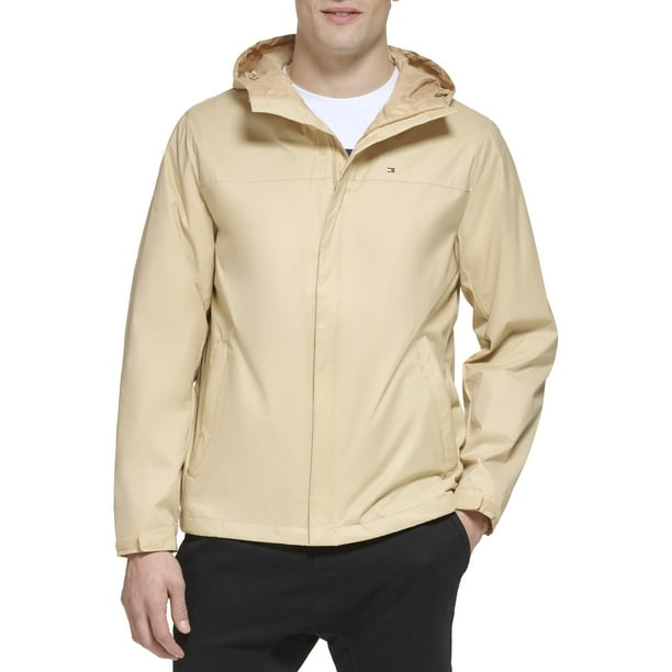 Chaqueta Tommy Hilfiger, ligera e impermeable para hombre, color canela