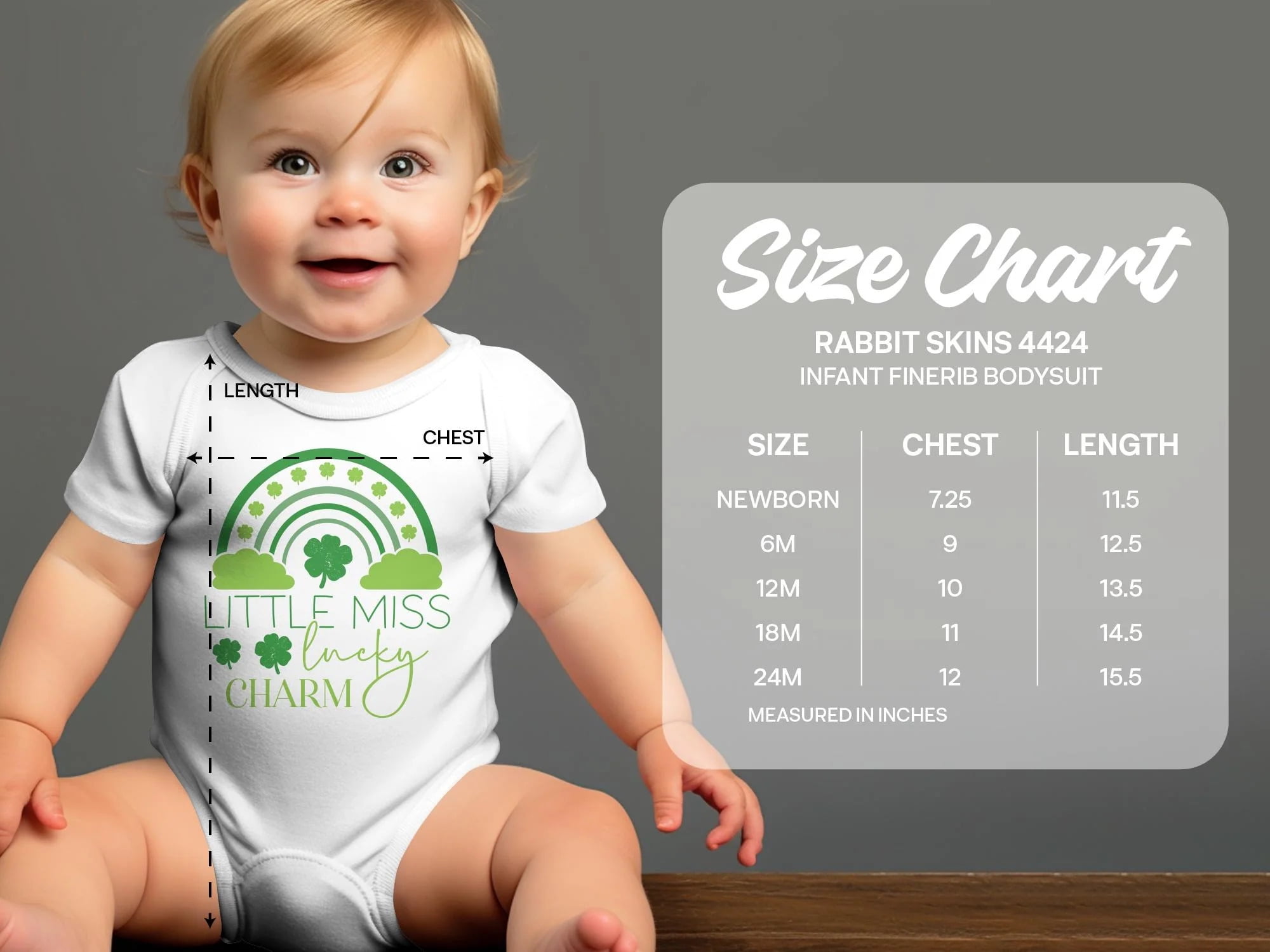 St. Patrick's Day Onesie, Little Miss Lucky Charm, Green Rainbow, Newborn Infant Bodysuit, Cute Baby Shower Gift, Irish Themed Outfit