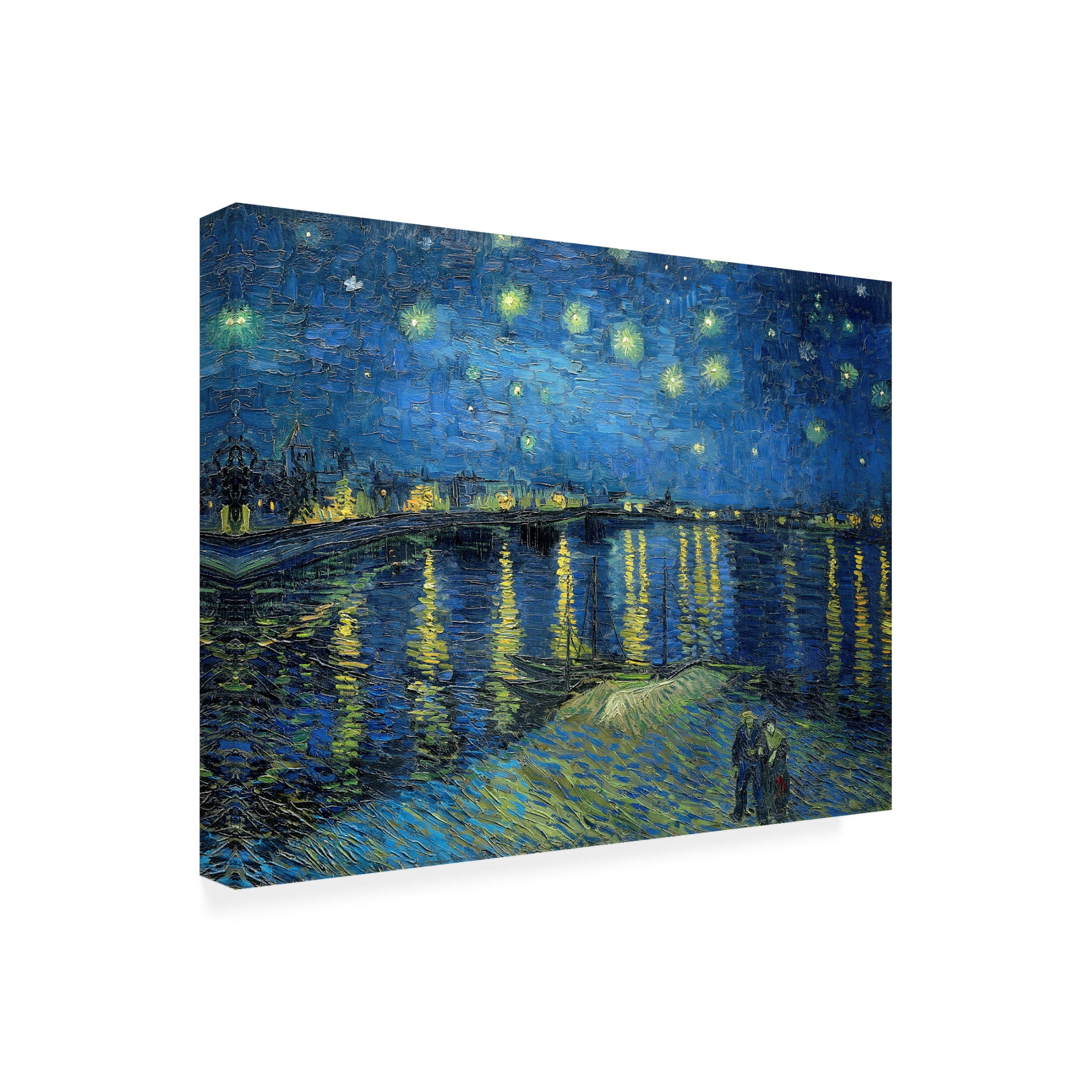Trademark Fine Art Pictufy  The Starry Night Over The Rhone Canvas Wall Art