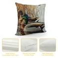 thumbnail image 4 of Patifu  Throw Pillows in Love Mallard Duck Green Head Swimming On Lake for Couch Bed  ,Square Decorative Cushion Pillows Cover for Women Men Boy Girl Pack   22x22in, 4 of 5