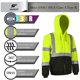 thumbnail image 2 of Sudadera sesafety Class 3 con capucha reflectante de alta visibilidad, 2 of 6